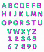 Image result for Neon 3D Fonts