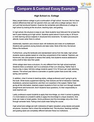 Image result for Compare and Contrast Essay