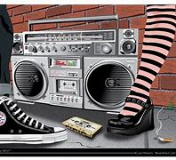 Image result for Boombox with Sneakers