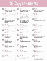 Image result for Fill in a 30-Day Kindness Challenge