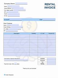 Image result for Best Free Invoice Template Rental