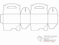 Image result for Simple Gable Box Template