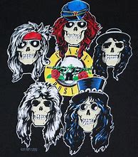 Image result for Guns N' Roses Slash with Skeleton Face