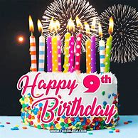 Image result for Happy 9th Birthday Cake Topper