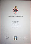 Image result for PhD Degree Certificate University of Queensland