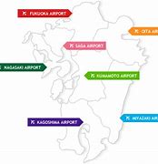 Image result for Kyushu Ariport Map