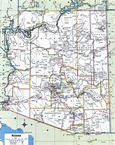 Image result for Map of Arizona Towns