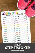 Image result for Fitness 30-Day Step Tracker Template