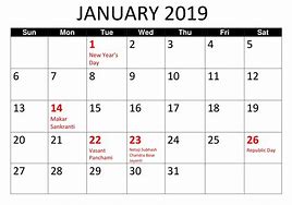 Image result for January Calendar with Holidays