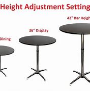 Image result for Adjustable Height Cocktail Table
