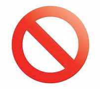 Image result for Not Allowed Red Sign