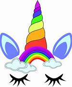 Image result for Cute Rainbow Unicorn Head