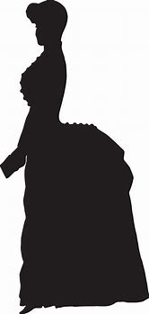 Image result for Victorian Lady Silhouette