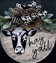 Image result for Cow Door Decor