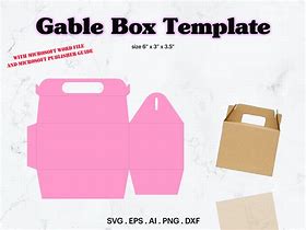 Image result for Template Maker Gable Box