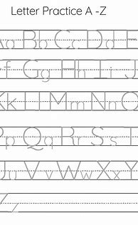 Image result for Alphabet Tracing Practice Worksheets