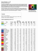 Image result for List of Colors Wikipedia