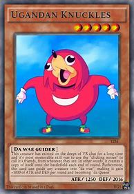 Image result for Knuckles Pokemon Card Meme Uganda