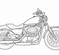 Image result for Harley Motorcycle Outline Drawings