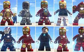 Image result for LEGO Marvel Super Heroes All Iron Man Suits