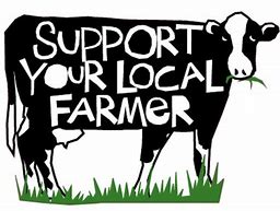 Image result for Support You Local Farmers Sign Black and White