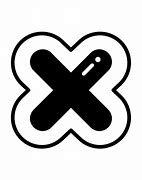 Image result for Black X Emoji