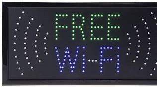 Image result for FreeWifi Sign LED