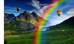 Image result for Rainbow Landscape HD