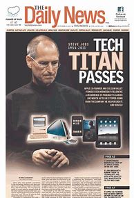 Image result for Steve Jobs Newspaper