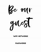 Image result for Free Printable Guest Wi-Fi Sign