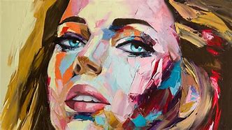 Image result for Abstract Girl Face Painting