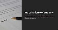 Image result for Introduction for Contract