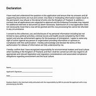 Image result for US Visas Declaration Examples