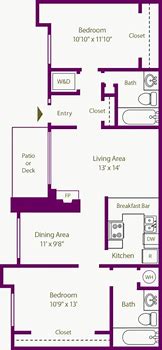 Image result for 2 Bedroom Apartment Plans