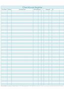 Image result for Free Printable Check Registers for Checkbooks