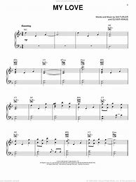 Image result for My Love Sia Piano Sheet Music