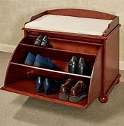 Image result for Shoe Storage Bench with Hidden Shoe Rack