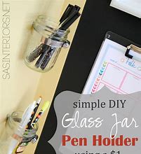 Image result for Glass Jar Pen Holder