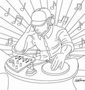 Image result for Turntables DJ Coloring Pages