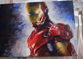 Image result for Iron Man Painting