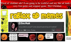Image result for Roblox Ad Meme