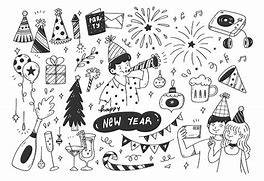 Image result for New Year's Eve Doodles