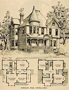 Image result for Queen Anne Victorian House Plans