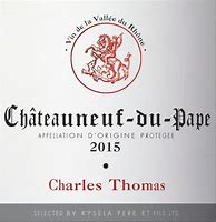 Image result for Charles Thomas Chateauneuf Pape