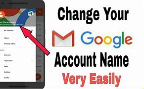 Image result for How to Change Gmail Name