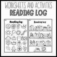 Image result for Reading Log Worksheet