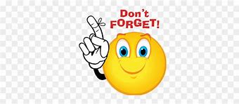 Image result for Don't Forget Clip Art Free
