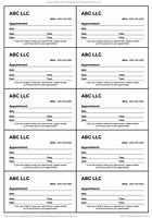 Image result for Appointment Reminder Card Template Word