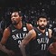 Image result for White and Black Picture of Kevin Durant in Brooklyn Nets Jersey