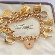 Image result for Vintage Tiffany Gold Charm Bracelet